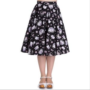 NWOT hell bunny amelia cat circle skirt pockets